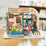 Max 1/24 Scale DIY Miniature Doll House with Furniture Accessory Cafe Shop No Dustcover