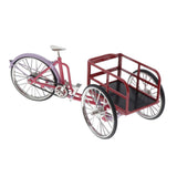 Max Maxb 1:10 Scale Alloy Diecast Racing Tricycle Bike Model Toy Table Decor Red