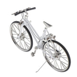 Max Maxb 1:10 Scale Alloy Diecast Bike Model Bicycle Toys Decoration White