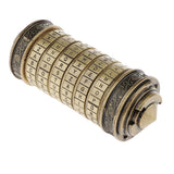 Maxbell Da Vinci Code Cryptex Lock Box Romantic Annversary Birthday Gift Bronze