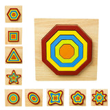 Max Maxb Geometric Jigsaw Puzzle Kids Preschool Educational Toy Gift Oval