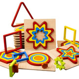 Max Maxb Geometric Jigsaw Puzzle Kids Preschool Educational Toy Gift Oval