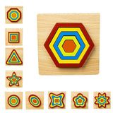 Max Maxb Geometric Jigsaw Puzzle Kids Preschool Educational Toy Gift Oval