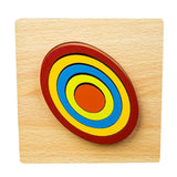 Max Maxb Geometric Jigsaw Puzzle Kids Preschool Educational Toy Gift Oval