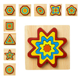 Max Maxb Geometric Jigsaw Puzzle Kids Preschool Educational Toy Gift Oval