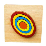 Max Maxb Geometric Jigsaw Puzzle Kids Preschool Educational Toy Gift Oval