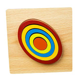 Max Maxb Geometric Jigsaw Puzzle Kids Preschool Educational Toy Gift Oval