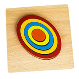 Max Maxb Geometric Jigsaw Puzzle Kids Preschool Educational Toy Gift Oval