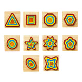 Max Maxb Geometric Jigsaw Puzzle Kids Preschool Educational Toy Gift Oval