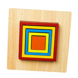Max Geometric Jigsaw Puzzle Kids Preschool Educational Toy Gift Square