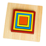 Max Geometric Jigsaw Puzzle Kids Preschool Educational Toy Gift Square