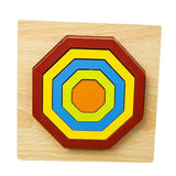 Max Geometric Jigsaw Puzzle Kids Preschool Educational Toy Gift Polygon