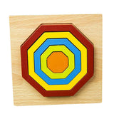 Max Geometric Jigsaw Puzzle Kids Preschool Educational Toy Gift Polygon