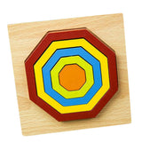 Max Geometric Jigsaw Puzzle Kids Preschool Educational Toy Gift Polygon