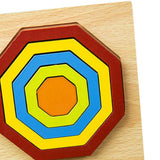 Max Geometric Jigsaw Puzzle Kids Preschool Educational Toy Gift Polygon