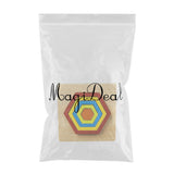 Max Geometric Jigsaw Puzzle Kids Preschool Educational Toy Gift Hexagon