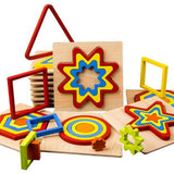 Max Geometric Jigsaw Puzzle Kids Preschool Educational Toy Gift Star