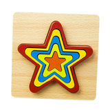 Max Geometric Jigsaw Puzzle Kids Preschool Educational Toy Gift Star
