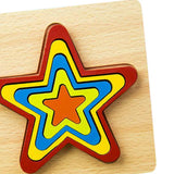 Max Geometric Jigsaw Puzzle Kids Preschool Educational Toy Gift Star
