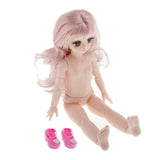 Maxbell Cute 21 Ball Jointed Princess Doll DIY Dress up Toys Gift Light Pink Hair