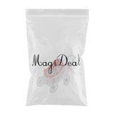 Maxbell 1/12 Dollhouse Minaiture Metal Cart for Room Furniture Accessory Pink