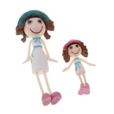 Maxbell 1/12 Dollhouse Miniature Dolls for Room Life Scenes Accessory  White