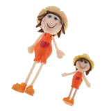 Maxbell 1/12 Dollhouse Miniature Dolls for Room Life Scenes Accessory  Orange