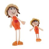 Maxbell 1/12 Dollhouse Miniature Dolls for Room Life Scenes Accessory  Orange