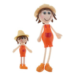 Maxbell 1/12 Dollhouse Miniature Dolls for Room Life Scenes Accessory  Orange