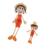 Maxbell 1/12 Dollhouse Miniature Dolls for Room Life Scenes Accessory  Orange
