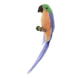 Maxbell 1/12 Dollhouse Miniature Handmade Parrots Model Garden Decoration Purple