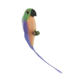 Maxbell 1/12 Dollhouse Miniature Handmade Parrots Model Garden Decoration Purple