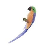 Maxbell 1/12 Dollhouse Miniature Handmade Parrots Model Garden Decoration Purple