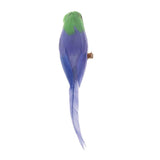Maxbell 1/12 Dollhouse Miniature Handmade Parrots Model Garden Decoration Purple