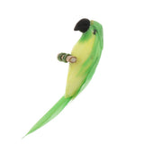 Maxbell 1/12 Dollhouse Miniature Handmade Parrots Model Garden Decoration Green