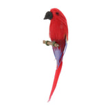 Maxbell 1/12 Dollhouse Miniature Handmade Parrots Model Garden Decoration Red