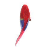 Maxbell 1/12 Dollhouse Miniature Handmade Parrots Model Garden Decoration Red