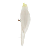 Maxbell 1/12 Dollhouse Miniature Handmade Parrots Model Garden Decoration White