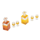 Maxbell Dollhouse Miniature 1:12 Whiskey Wine Bottles and Cups Pub Bar Model Toys
