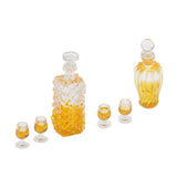 Maxbell Dollhouse Miniature 1:12 Whiskey Wine Bottles and Cups Pub Bar Drink Toys