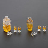 Maxbell Dollhouse Miniature 1:12 Whiskey Wine Bottles and Cups Pub Bar Drink Toys