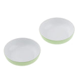 Maxbell 1:12 Dollhouse Miniature Metal Dinner Plate Kitchen Tableware Decor Green