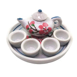 Max 1/12 Dolls House Dollhouse Tea Pot Cups Plate Tea Set