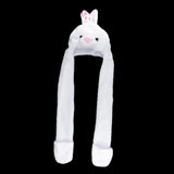 Maxbell Cartoon Kids Adults Winter Fuzzy Animal Hat Scarf Gloves White Rabbit