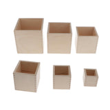 Maxbell Stacking Up Cups Natural Wooden Stacking Cubes Kids Educational Toys