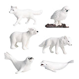 Max Maxb Miniatures Polar Animal Fairy Garden Decor Figurines Toys Micro Landscape