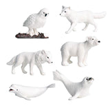 Max Maxb Miniatures Polar Animal Fairy Garden Decor Figurines Toys Micro Landscape