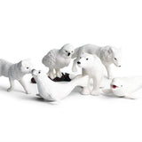 Max Maxb Miniatures Polar Animal Fairy Garden Decor Figurines Toys Micro Landscape