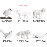 Max Maxb Miniatures Polar Animal Fairy Garden Decor Figurines Toys Micro Landscape