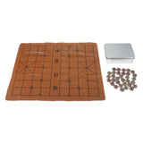 Maxbell Retro Chinese Zinc Alloy Pieces Chess Xiangqi Board Game Home Party Travel